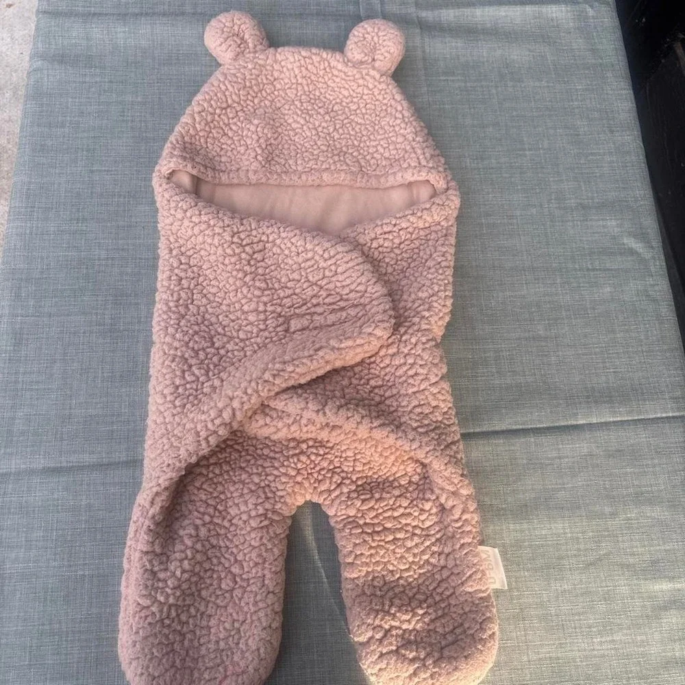 Light brown teddy bear swaddle